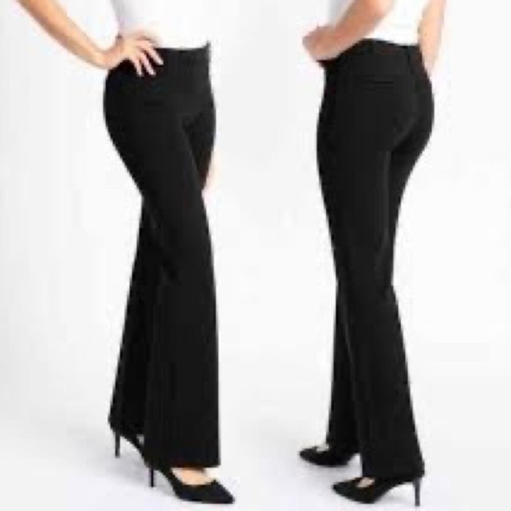 Betabrand Boot-Cut Classic Dress Pant Yoga Pants in Black SP